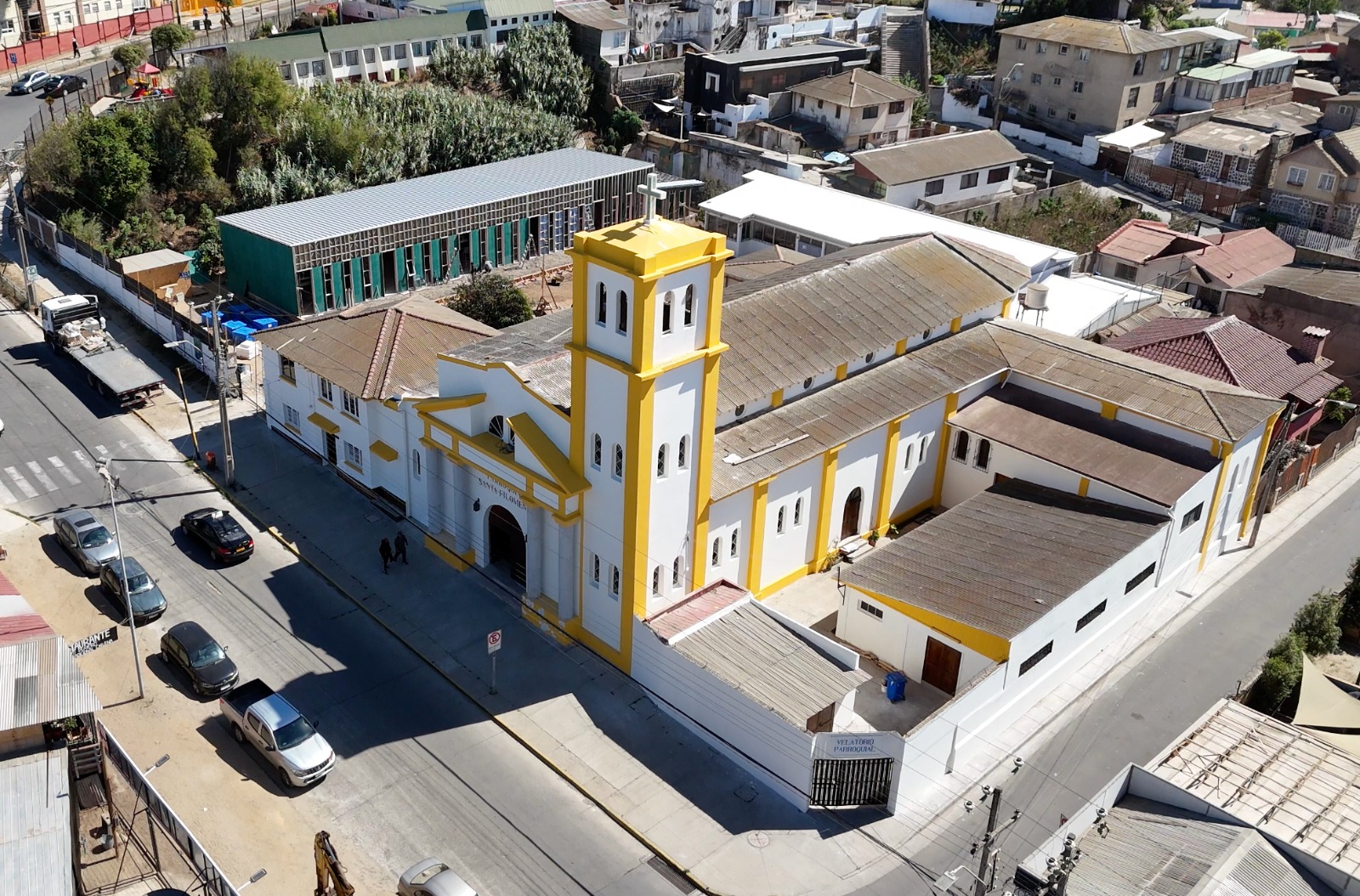 Municipio De Quintero Realizó Obras De Repintado En Parroquia Santa Filomena
